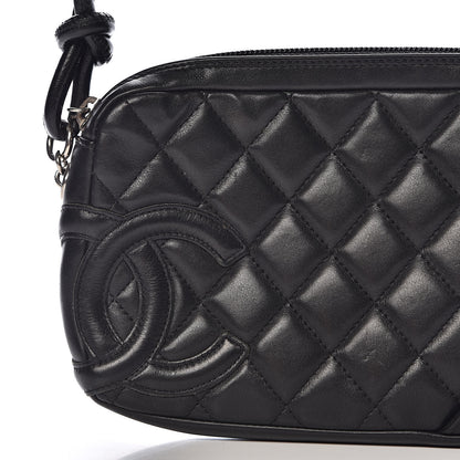 Chanel Calfskin Quilted Cambon Pochette Black 19 of 19