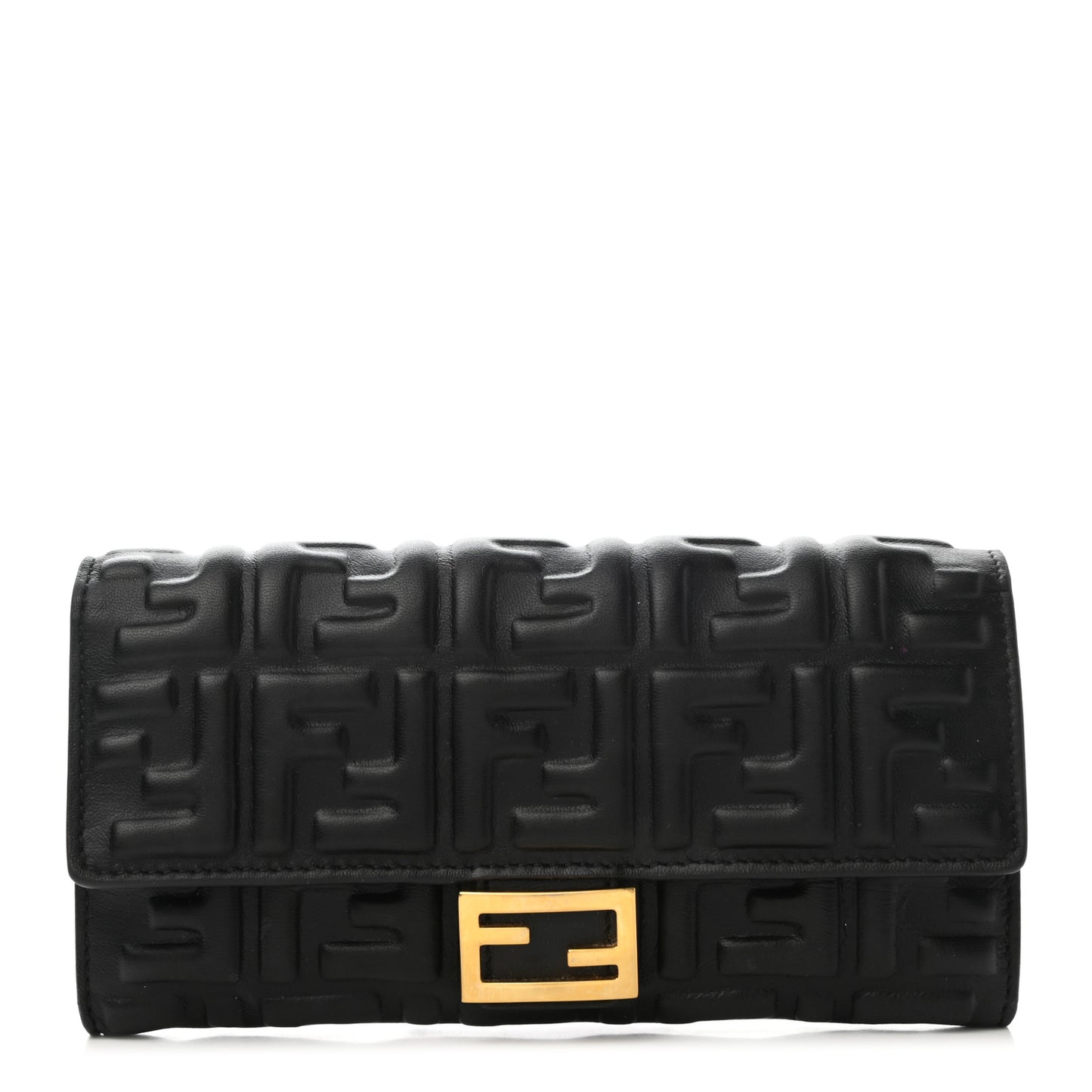 Nappa Matisse FF Embossed Continental Wallet Black