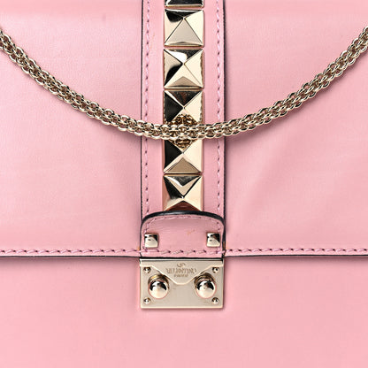 Valentino Garavani Vitello Large Glam Lock Rockstud Flap Pop Gardenia 7 of 16