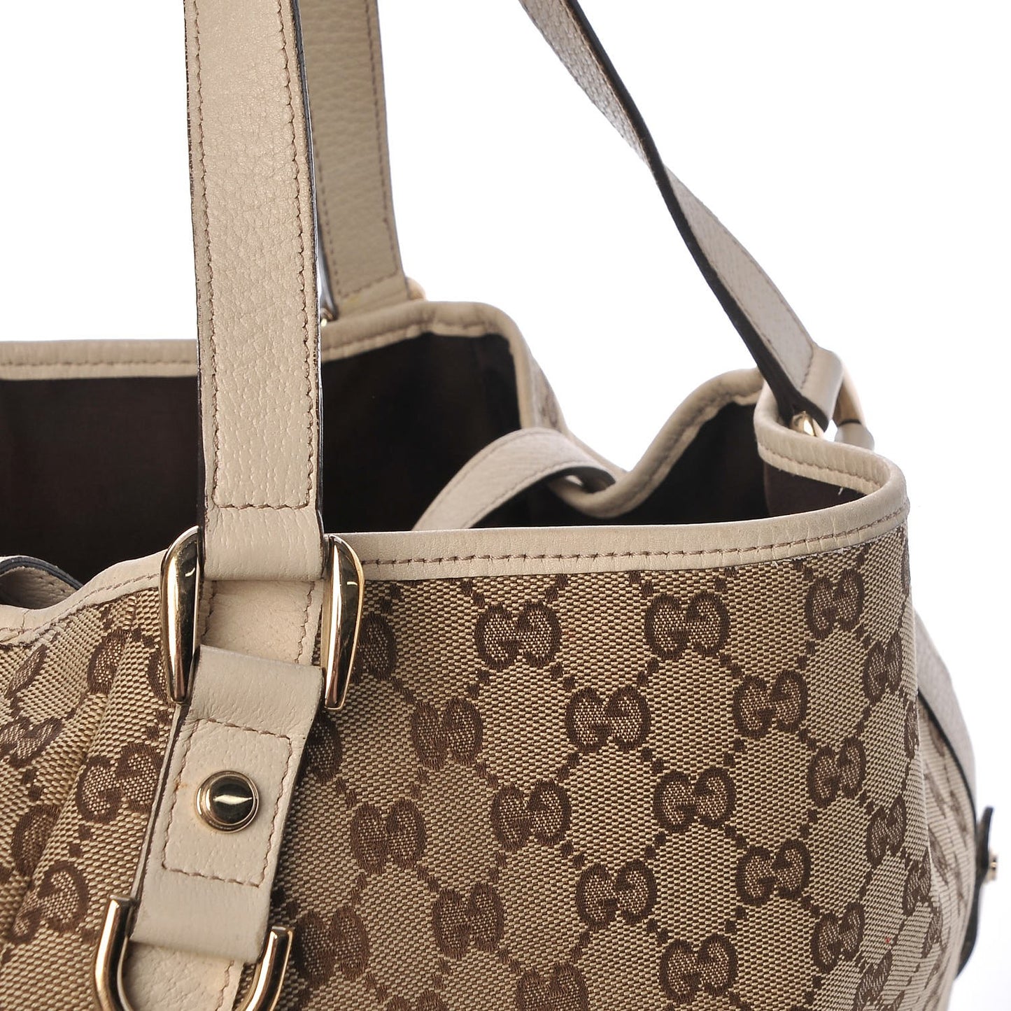 Monogram Medium Abbey Shoulder Bag Ivory