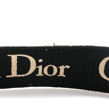 Christian Dior Canvas Embroidered Shoulder Strap Beige 5 of 5
