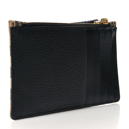 Burberry Vintage Check Calfskin Coin Case Card Holder Black 3 of 10