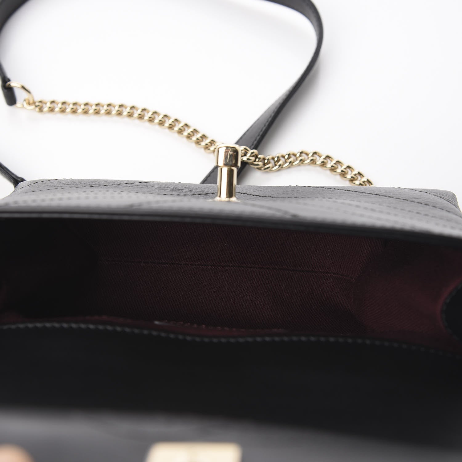 Chanel Calfskin Chevron Stitched Coco Waist Bag Black 4 of 9