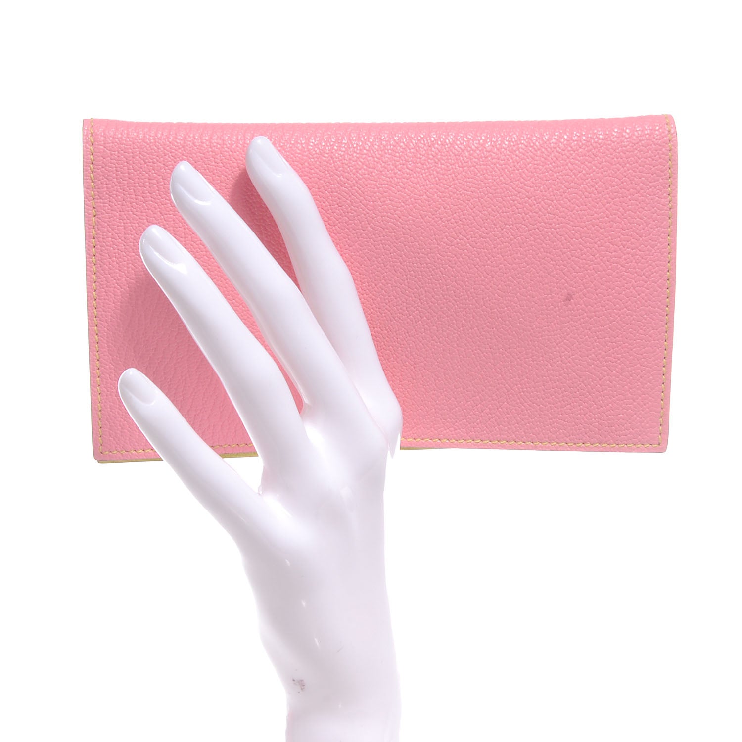 Hermes Chevre Mysore Vision II Agenda Cover Rose Confetti Soufre 2 of 8