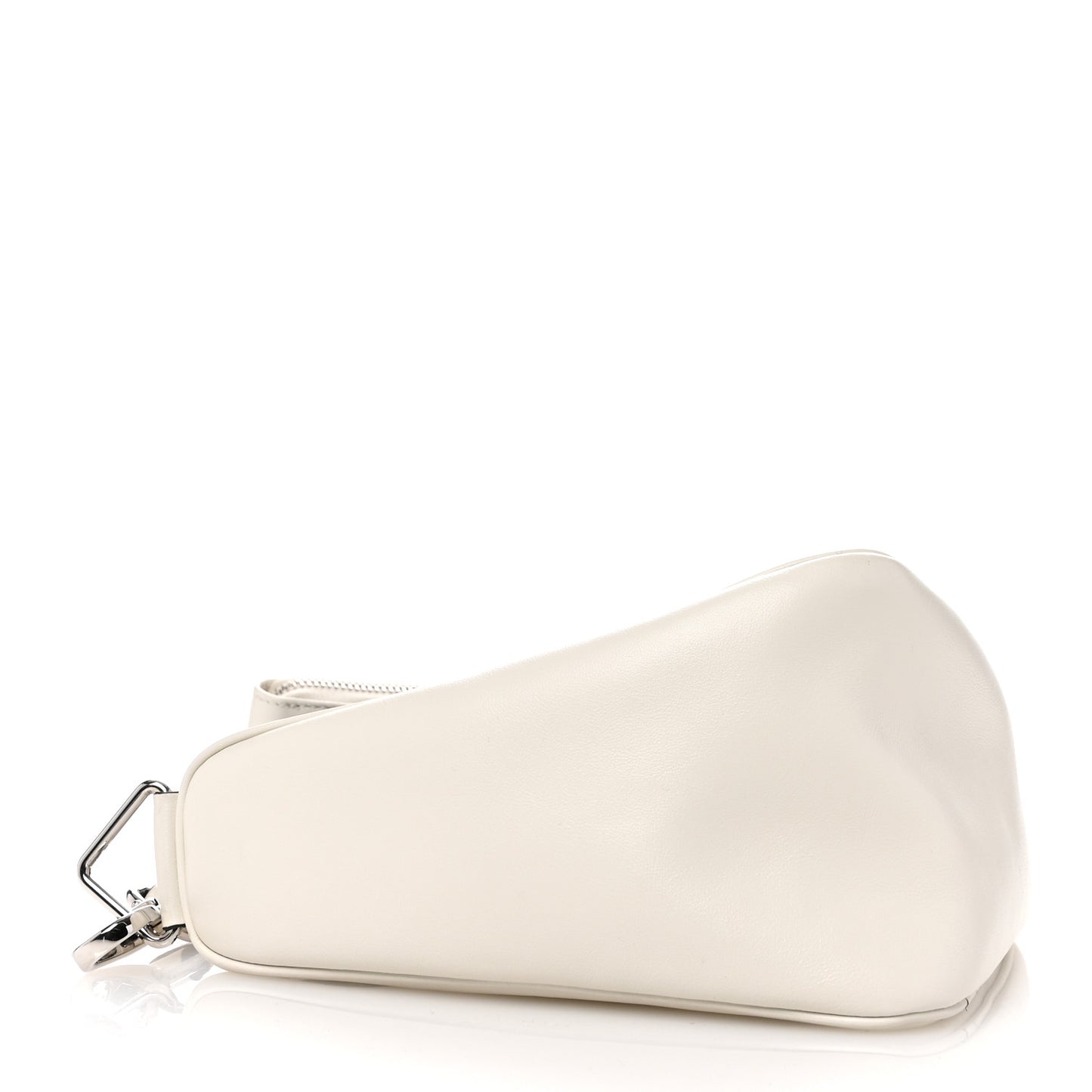 Grace Lux Triangle Shoulder Bag White