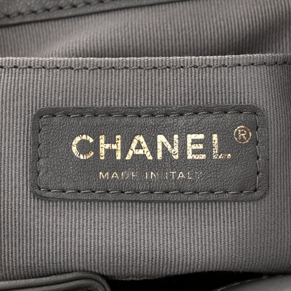 Chanel Lambskin Quilted Small Duma Drawstring Backpack Grey 6 of 11