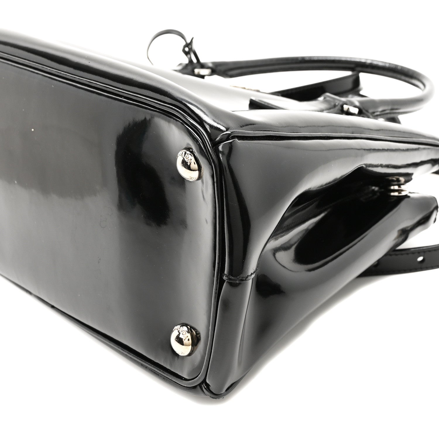 Prada Spazzolato Small Galleria Double Zip Tote Black 10 of 10