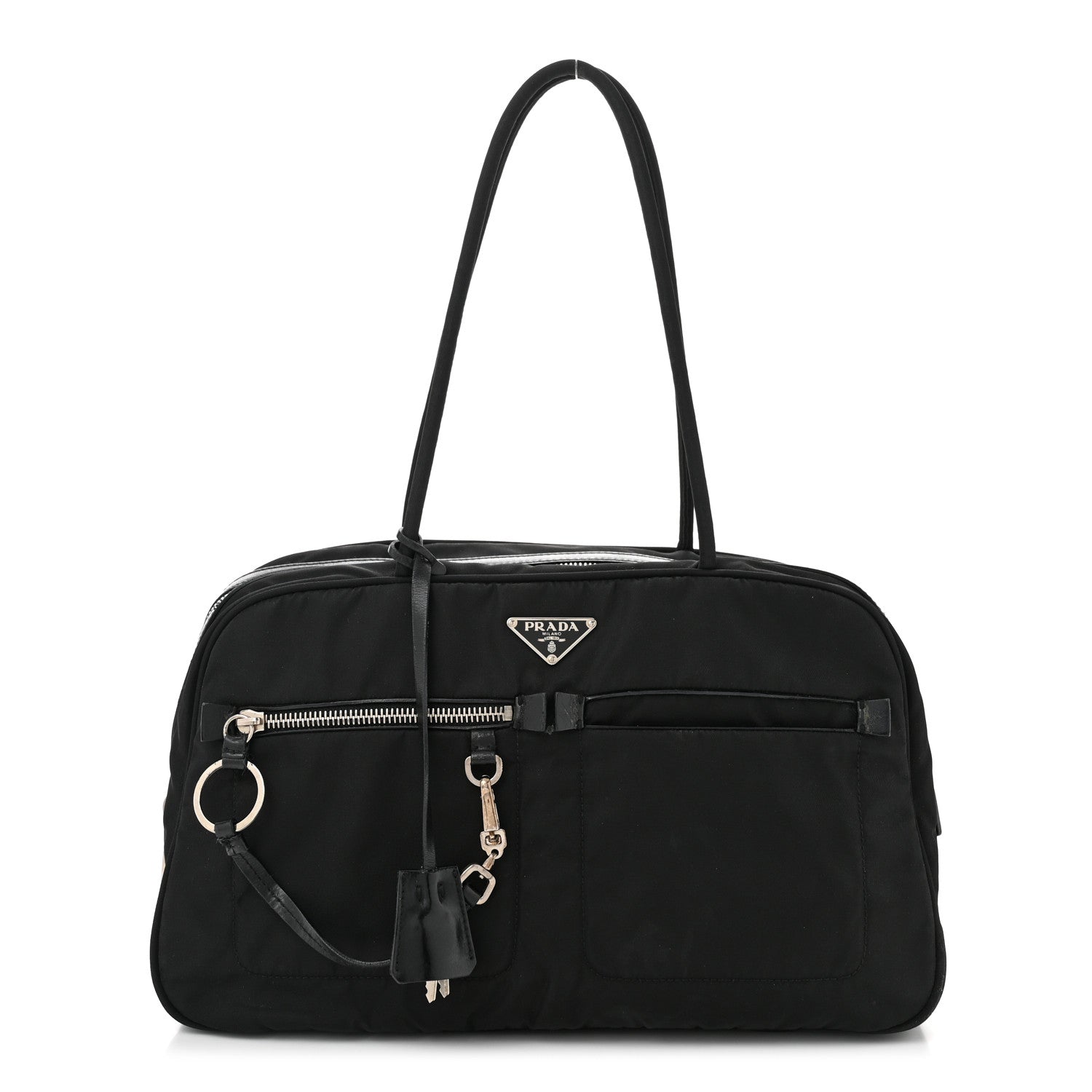 Prada Nylon Pocket Bowler Black 1 of 11