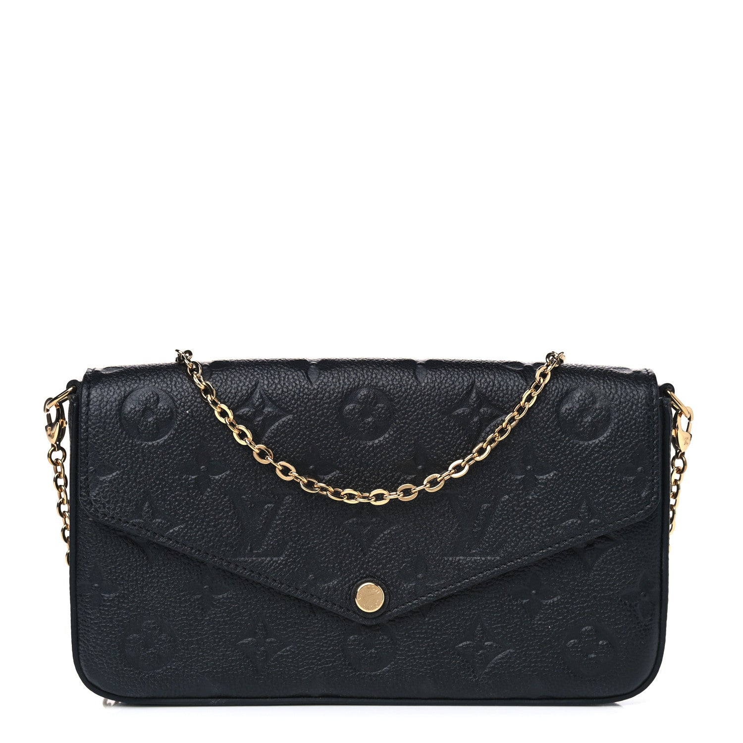 Louis Vuitton Empreinte Pochette Felicie Chain Wallet Black 1 of 6