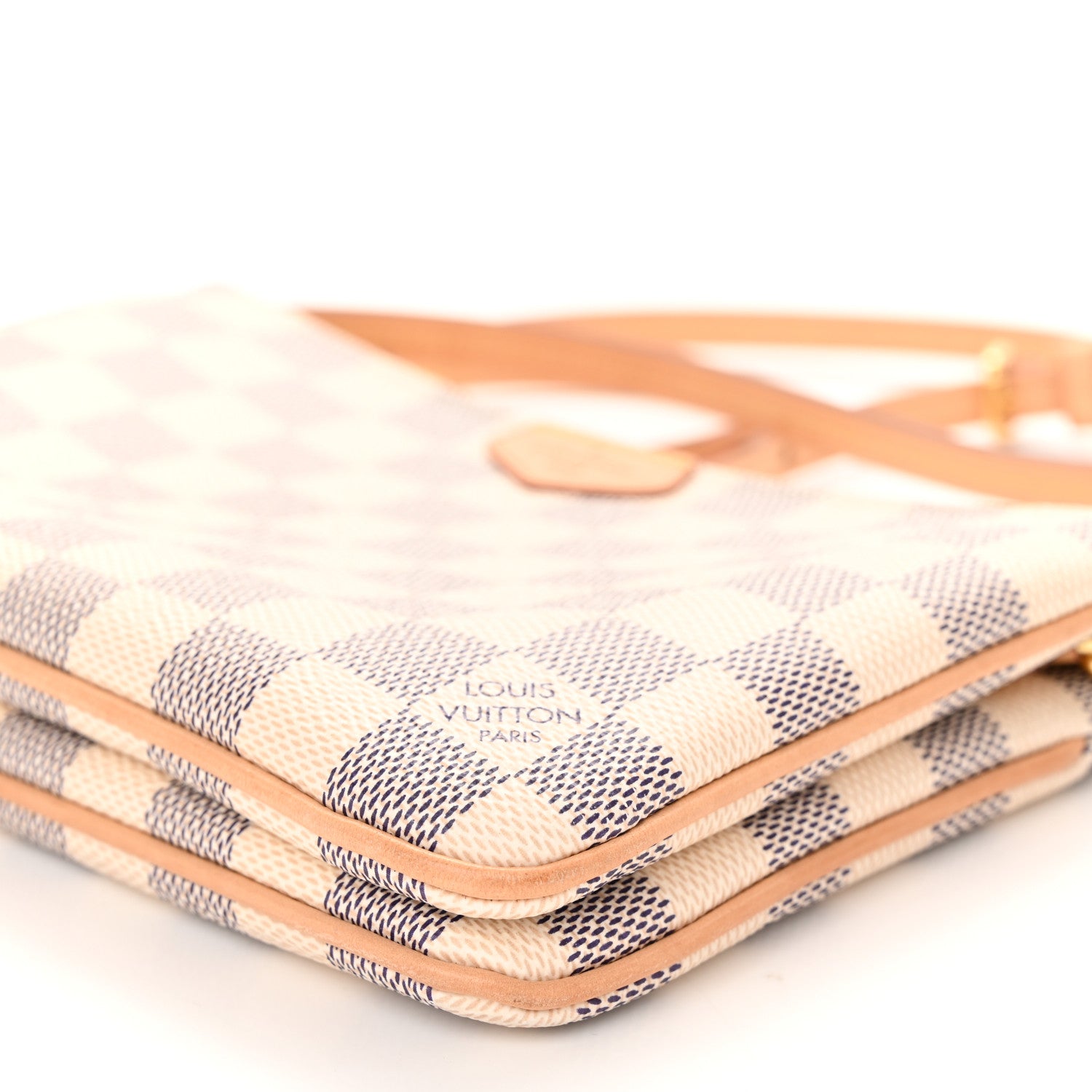 Louis Vuitton Damier Azur Double Zip Pochette 11 of 12