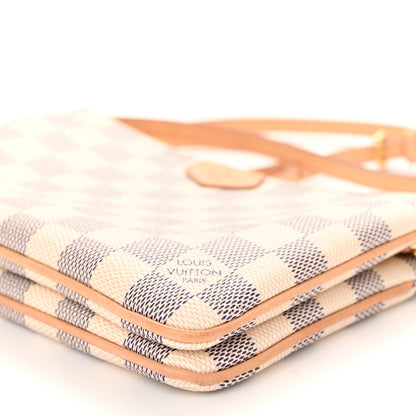 Louis Vuitton Damier Azur Double Zip Pochette 11 of 12