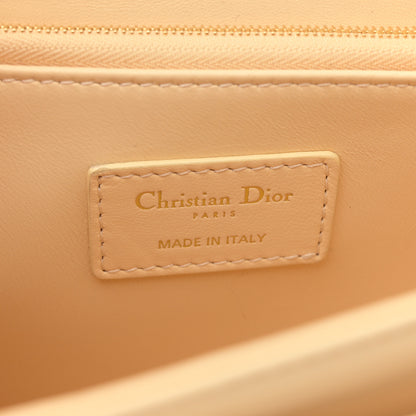 Christian Dior Lambskin Cannage My Dior Top Handle Bag Yellow 6 of 11