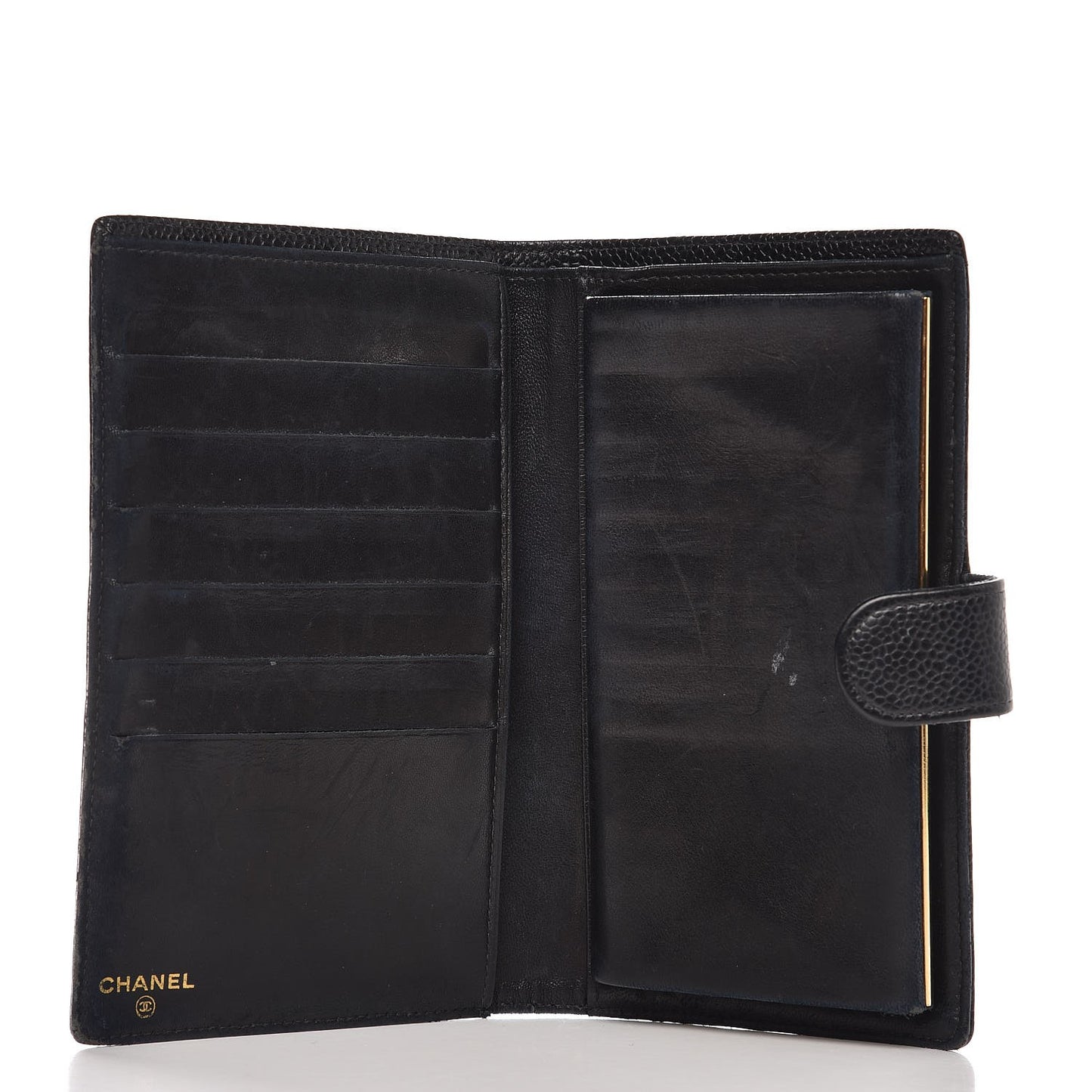 Caviar Timeless CC French Wallet Black