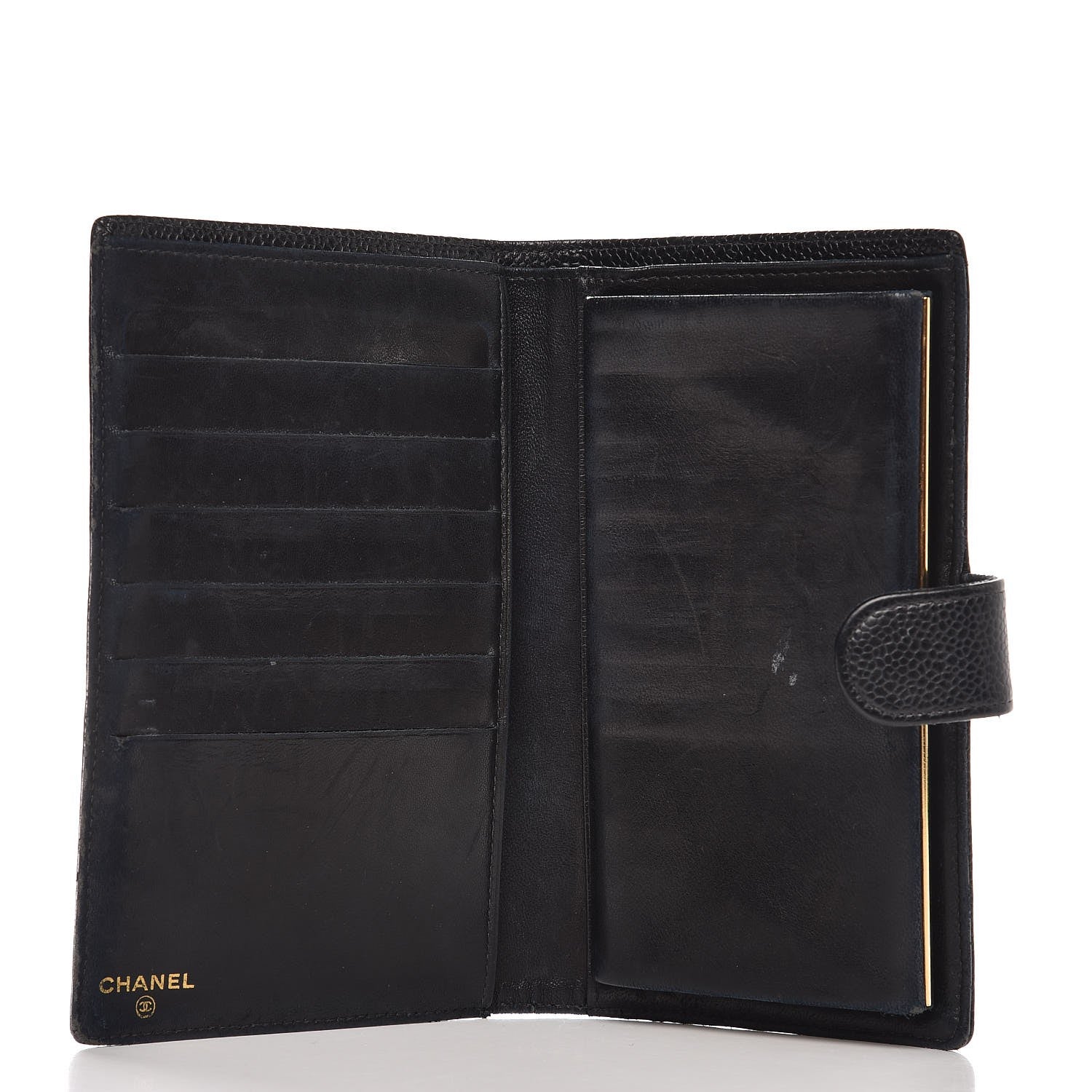 Chanel Caviar Timeless CC French Wallet Black 5 of 11