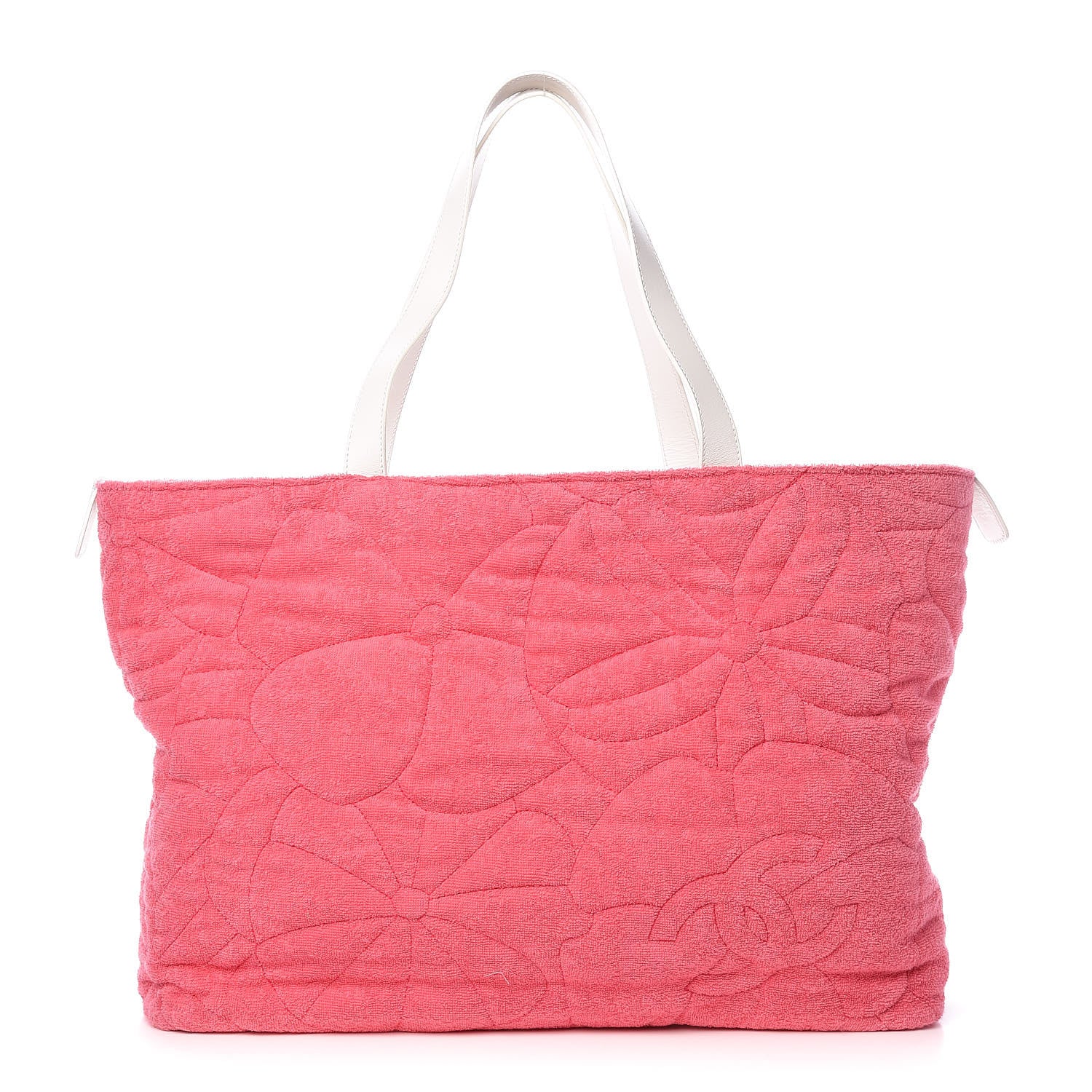 Chanel Terry Cotton CC Beach Tote Towel Set Pink 1 of 16