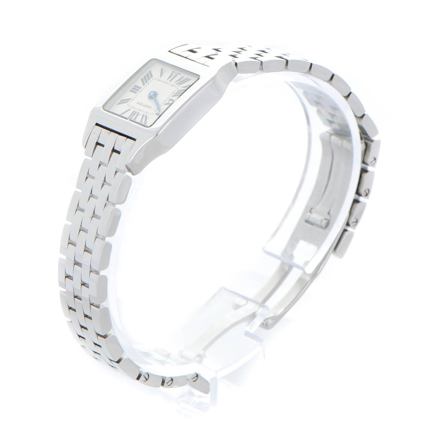Cartier Stainless Steel 20mm Santos Demoiselle Quartz Watch 6 of 8