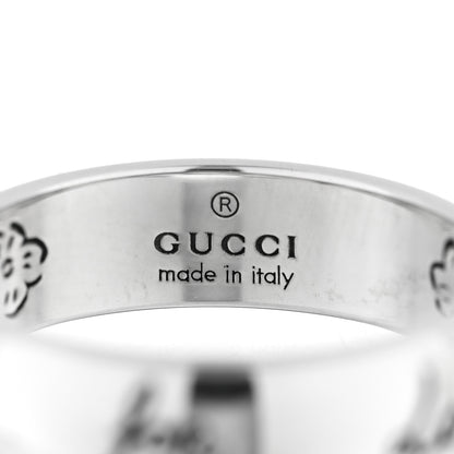Gucci Sterling Silver Blind for Love Band Ring 52 6 4 of 4