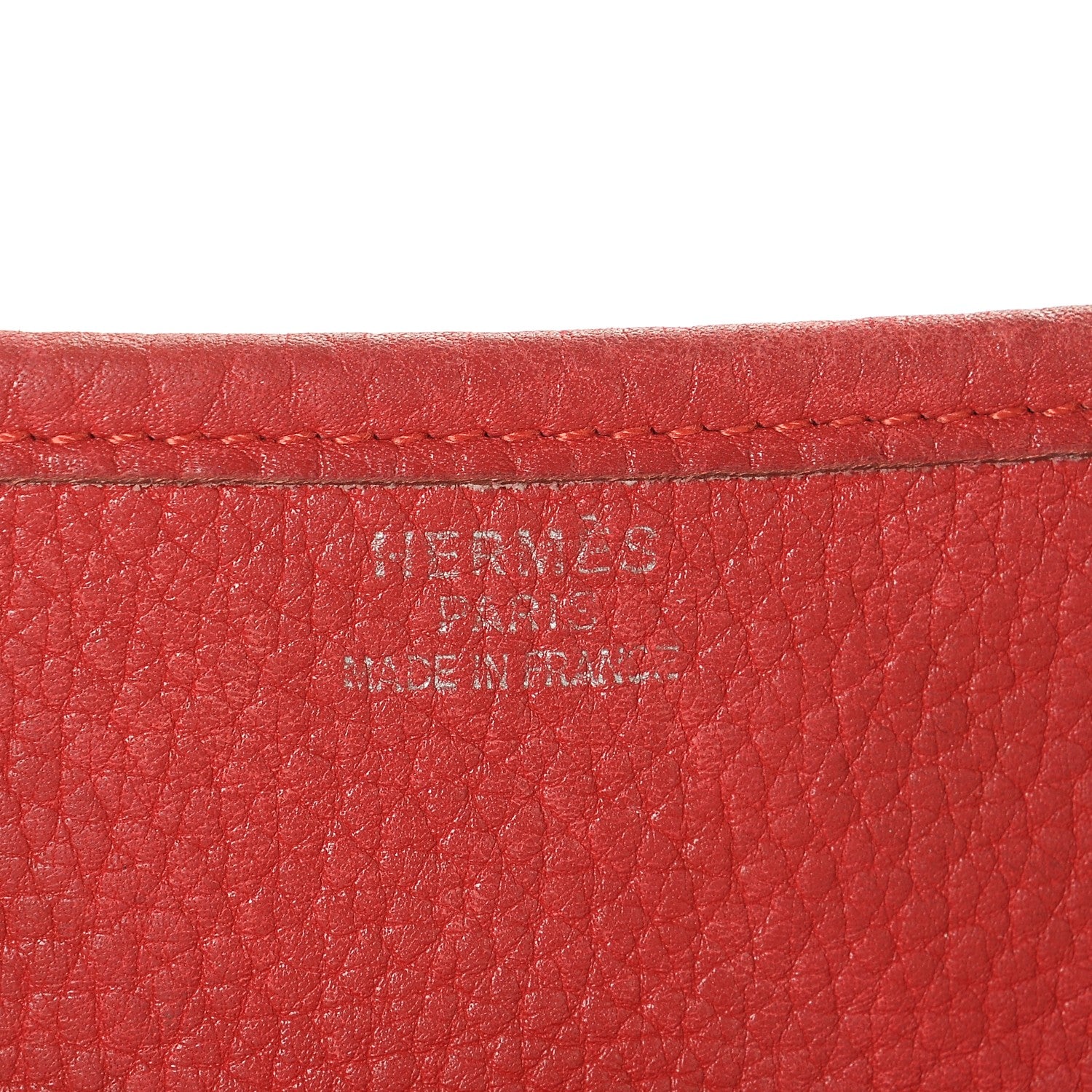 Hermes Taurillon Clemence Evelyne GM Rouge 6 of 7