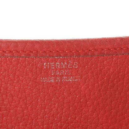 Hermes Taurillon Clemence Evelyne GM Rouge 6 of 7