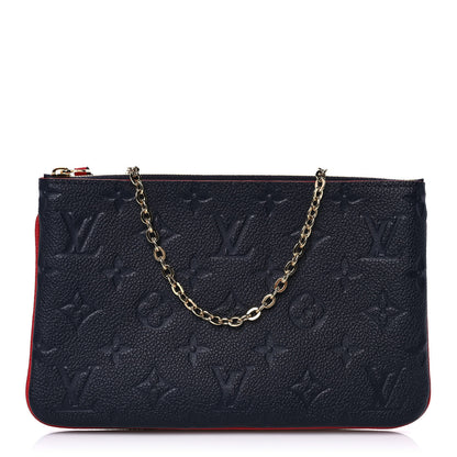 Louis Vuitton Empreinte Double Zip Pochette Marine Rouge 1 of 8