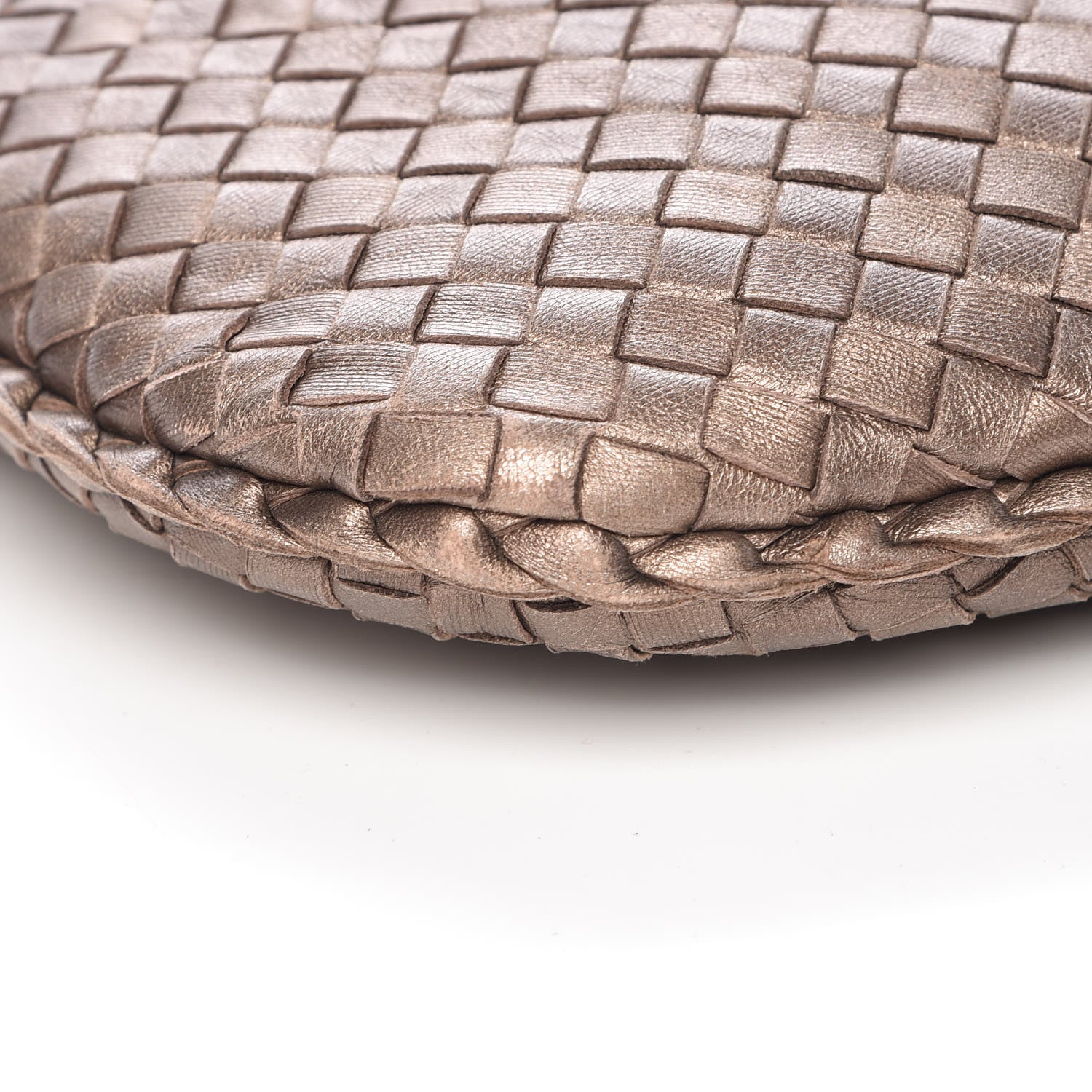 Bottega Veneta Metallic Nappa Intrecciato Medium Veneta Elephant 11 of 12