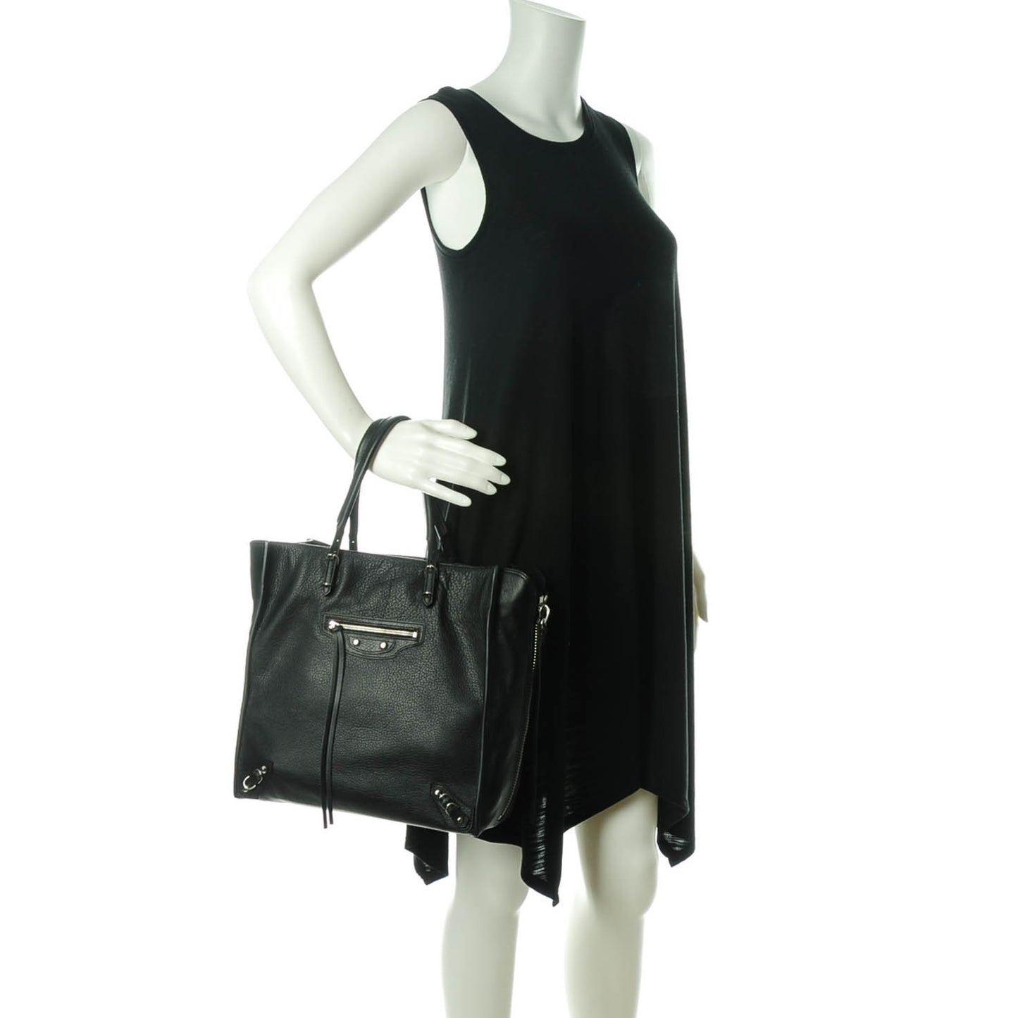 Veau Papier A5 Zip Around Tote Black