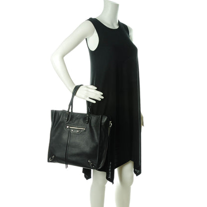 Balenciaga Veau Papier A5 Zip Around Tote Black 2 of 7