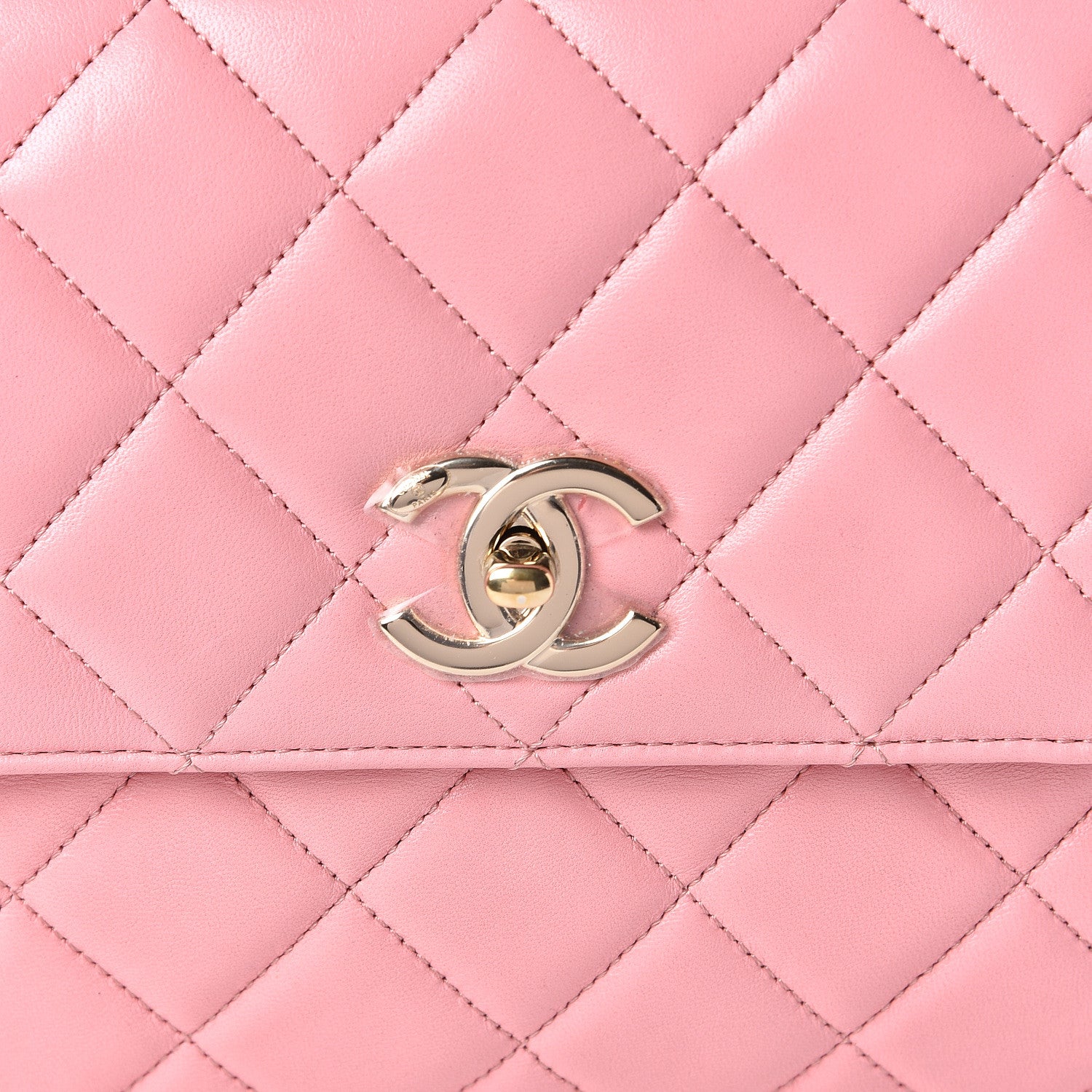 Chanel Lambskin Quilted Medium Trendy CC Flap Dual Handle Bag Pink 10 of 10