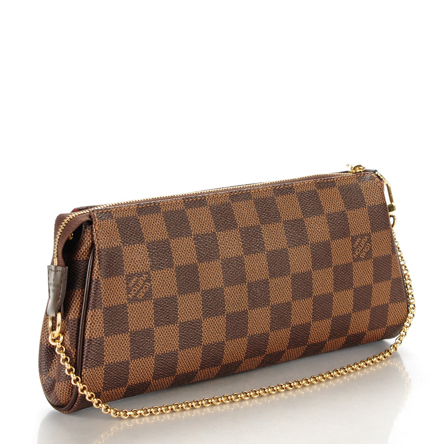 Louis Vuitton Damier Ebene Eva Clutch 3 of 8
