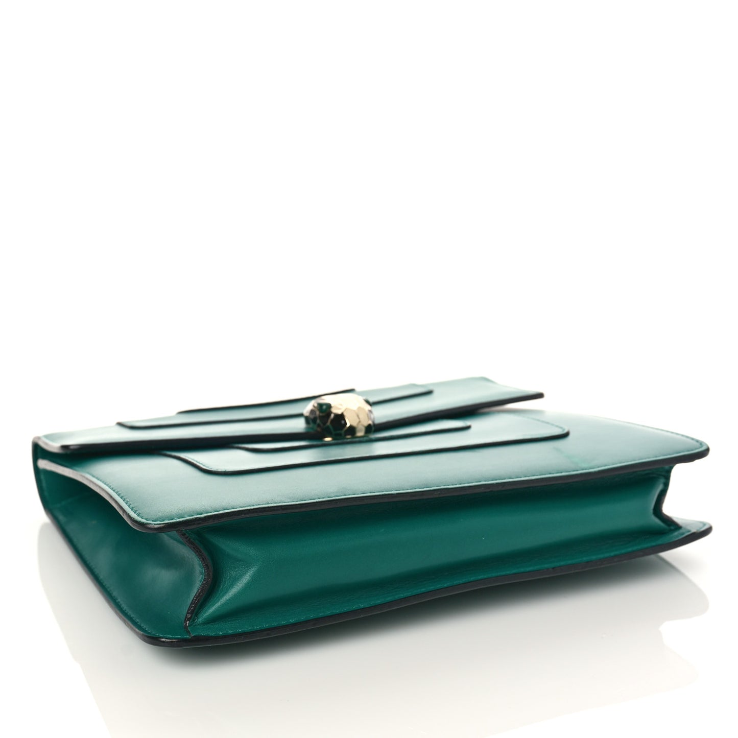 Calfskin Small Serpenti Forever Snake Strap Crossbody Bag Emerald Green