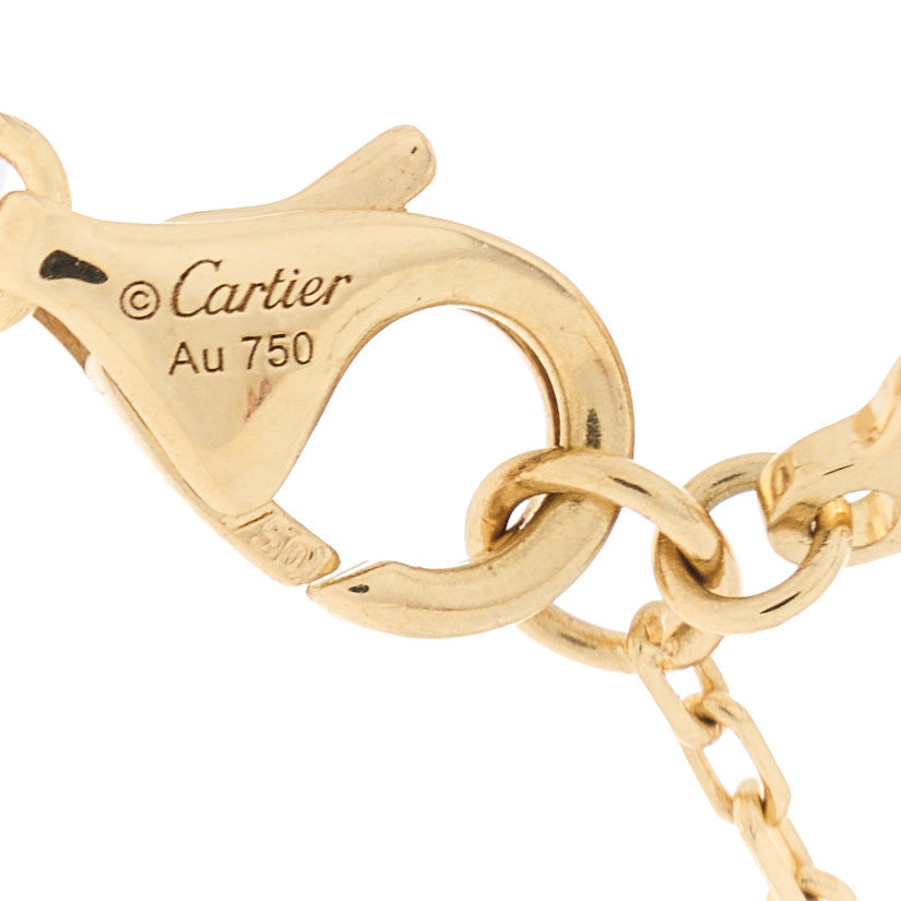 Cartier 18K Yellow Gold Diamond LM D'Amour Pendant Necklace 4 of 4