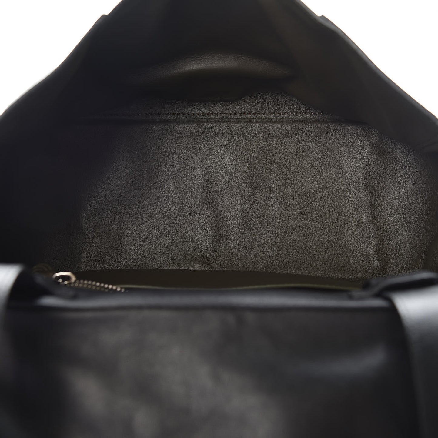 Calfskin Double Sided PS Courier Bag Black