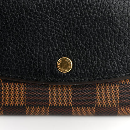 Louis Vuitton Damier Ebene Normandy Wallet Black 9 of 13