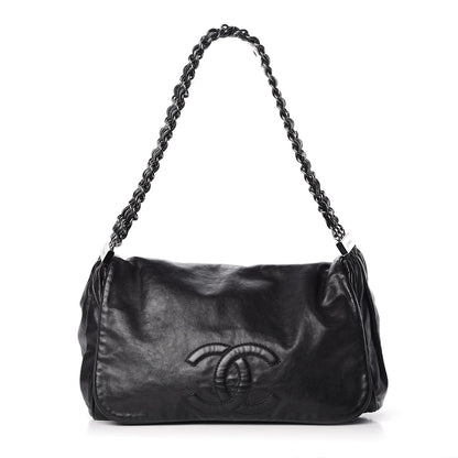 Chanel Calfskin Large Rock and Chain Flap Black 1 of 8