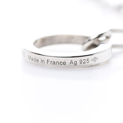 Hermes Sterling Silver Chain Toggle Necklace 5 of 6