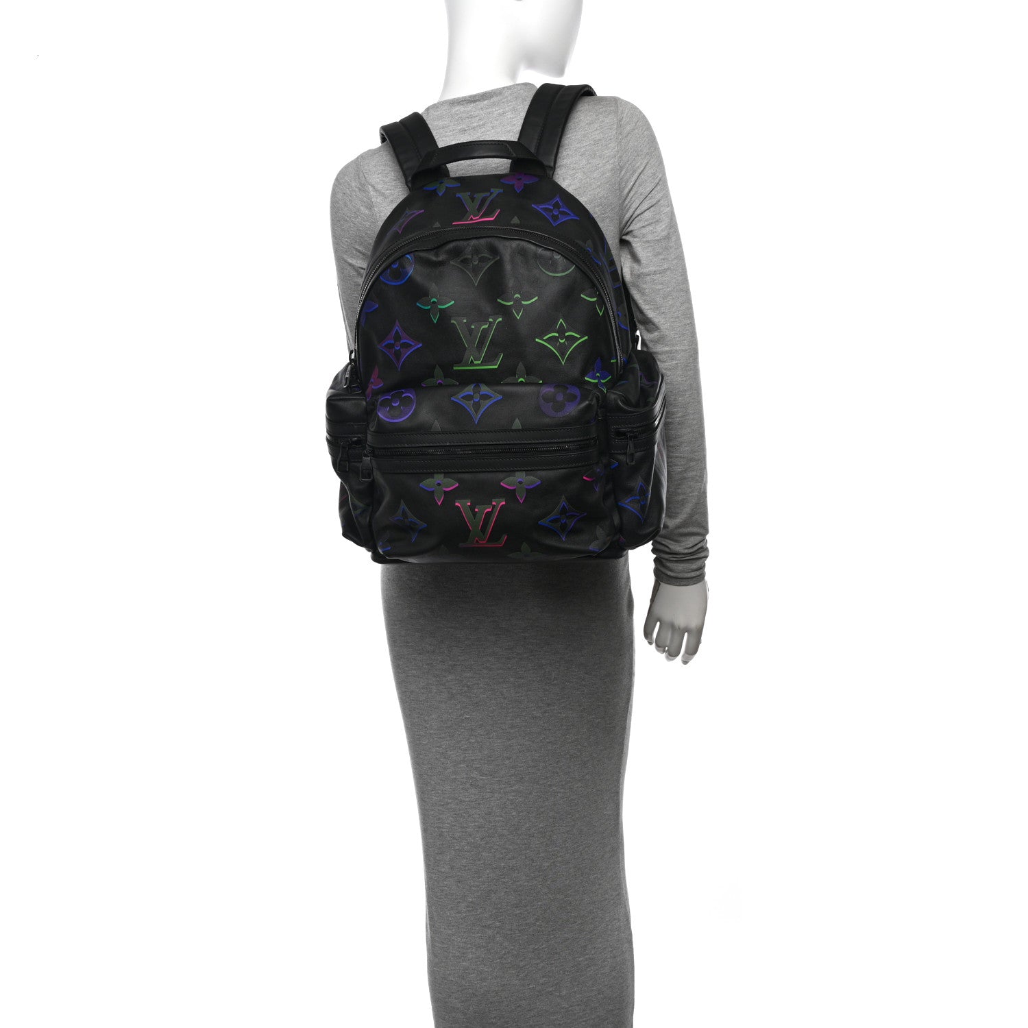 Louis Vuitton Calfskin Monogram Spotlight Comet Backpack Black Borealis 2 of 10