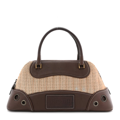Christian Dior Pony Hair Calfskin Cadillac Tote Brown 1 of 13