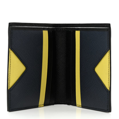 Prada Saffiano Bi-Fold Wallet Black 6 of 7