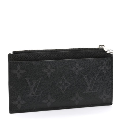 Louis Vuitton Monogram Eclipse Taiga Coin Card Holder 3 of 7