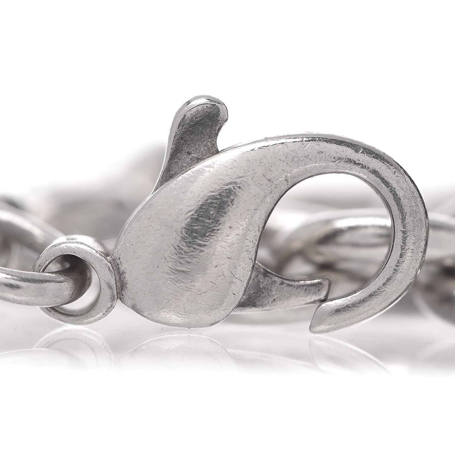 Sterling Silver Round Tag Charm Bracelet