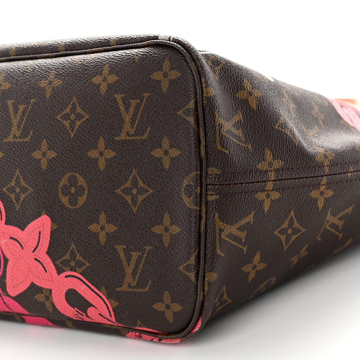 Louis Vuitton Monogram Bay Neverfull MM Rose Ballerine Poppy 10 of 11