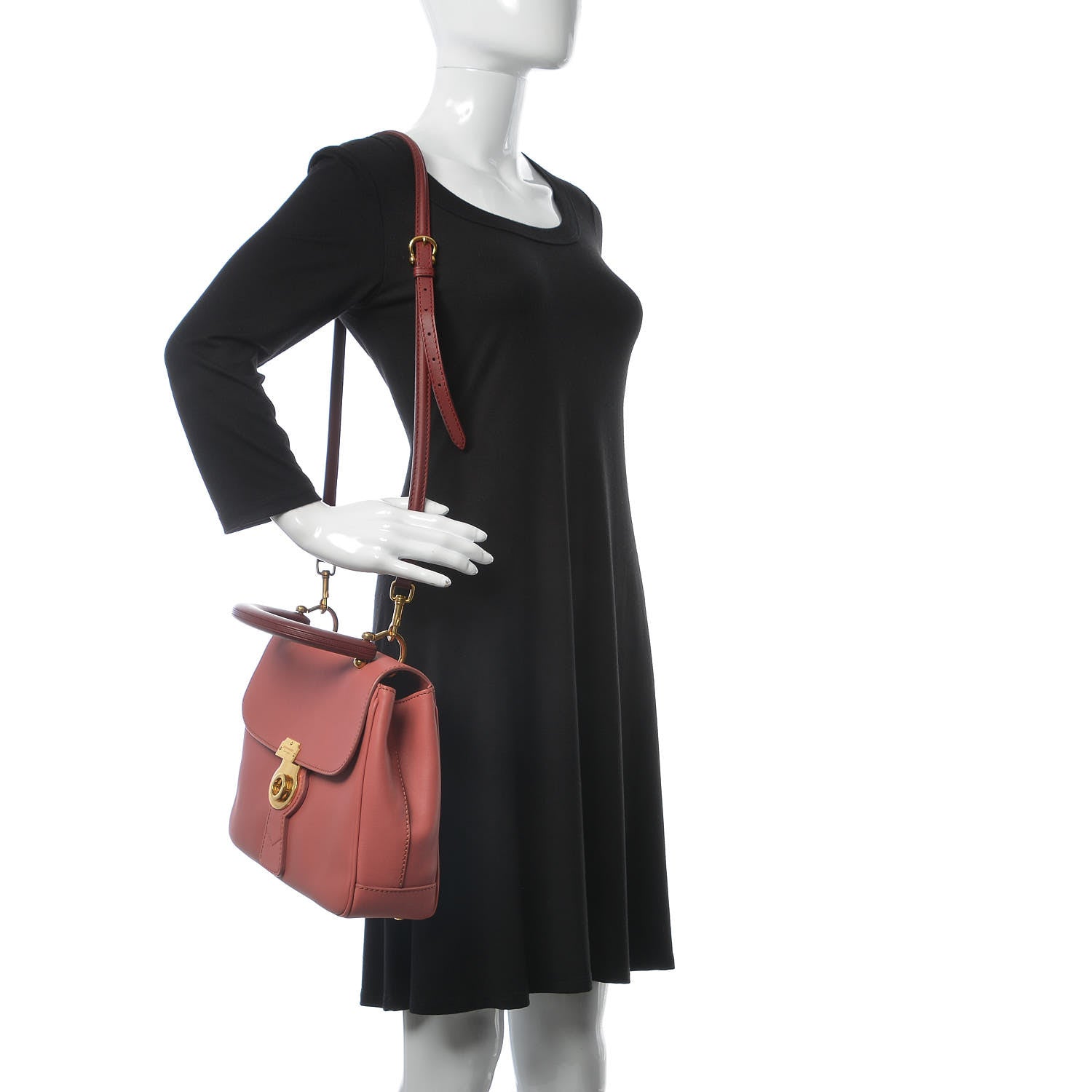 Burberry Trench Calfskin Medium DK88 Top Handle Bag Blossom Pink 3 of 10