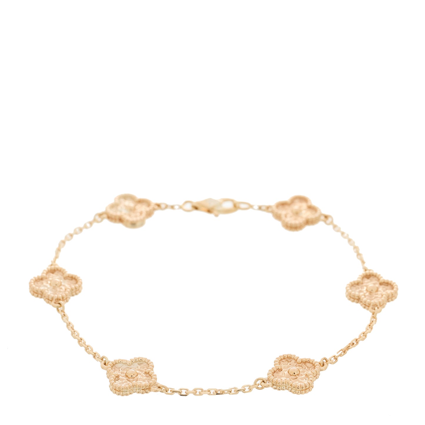 18K Rose Gold 6 Motifs Sweet Alhambra Bracelet