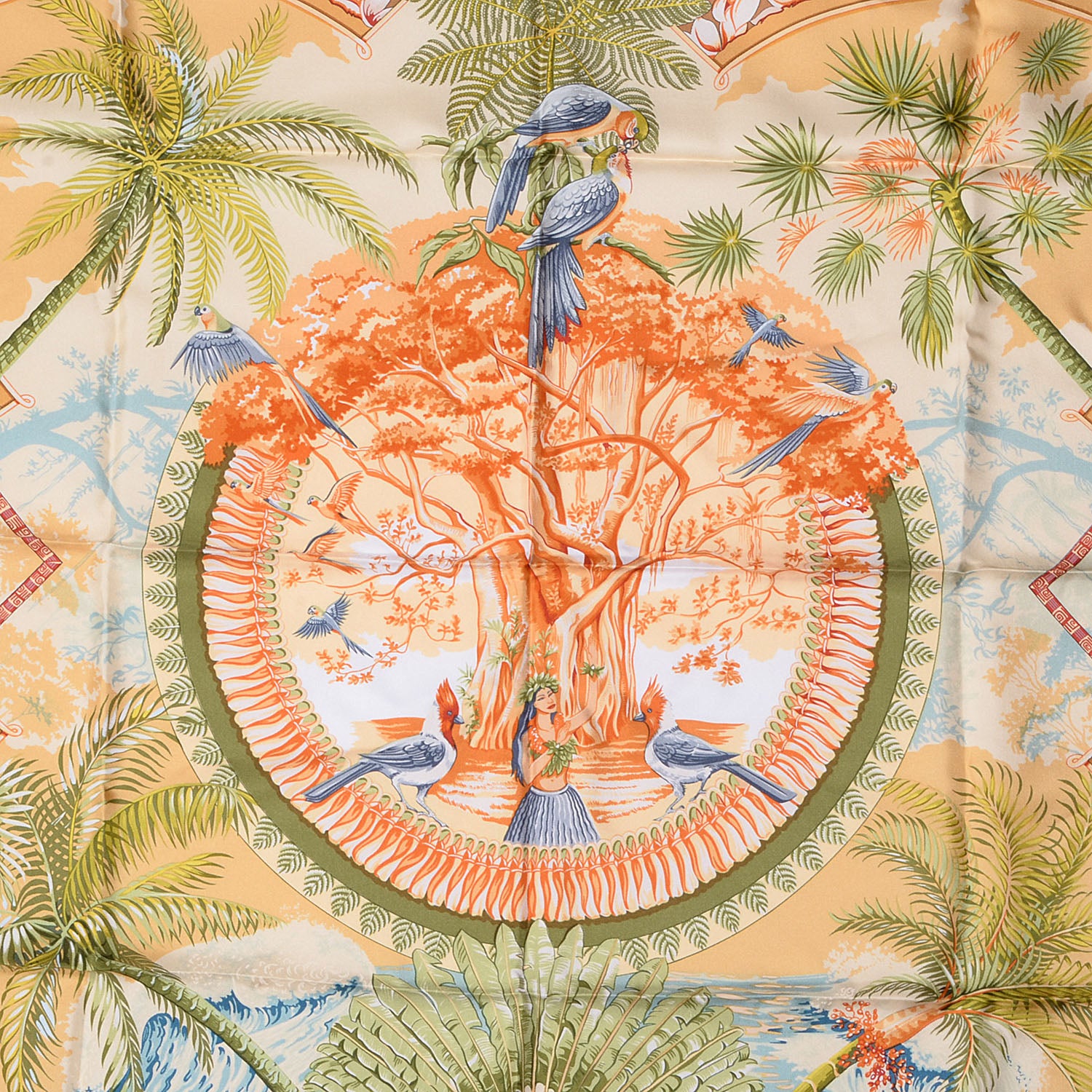 Hermes Silk Aloha Scarf 90 79851 – FASHIONPHILE