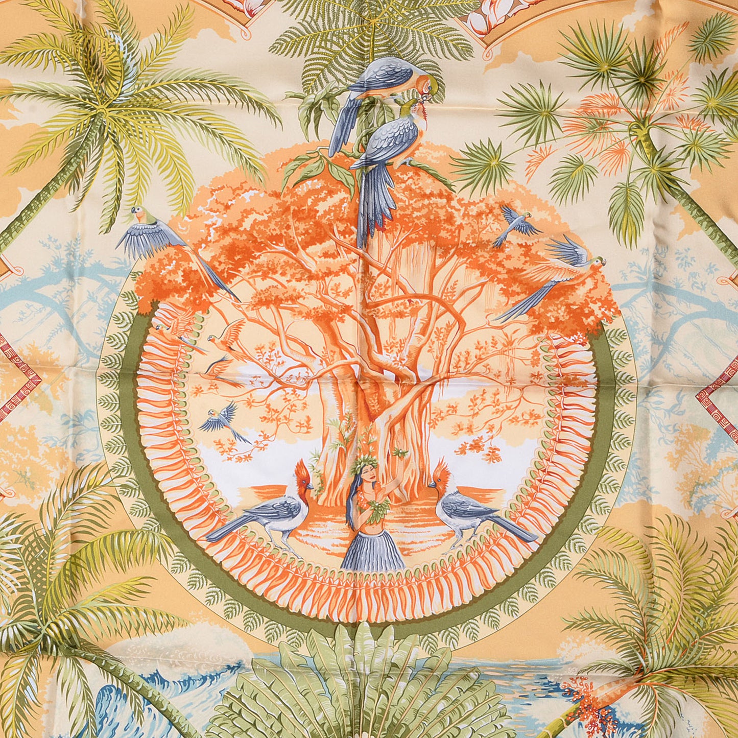 Silk Aloha Scarf 90