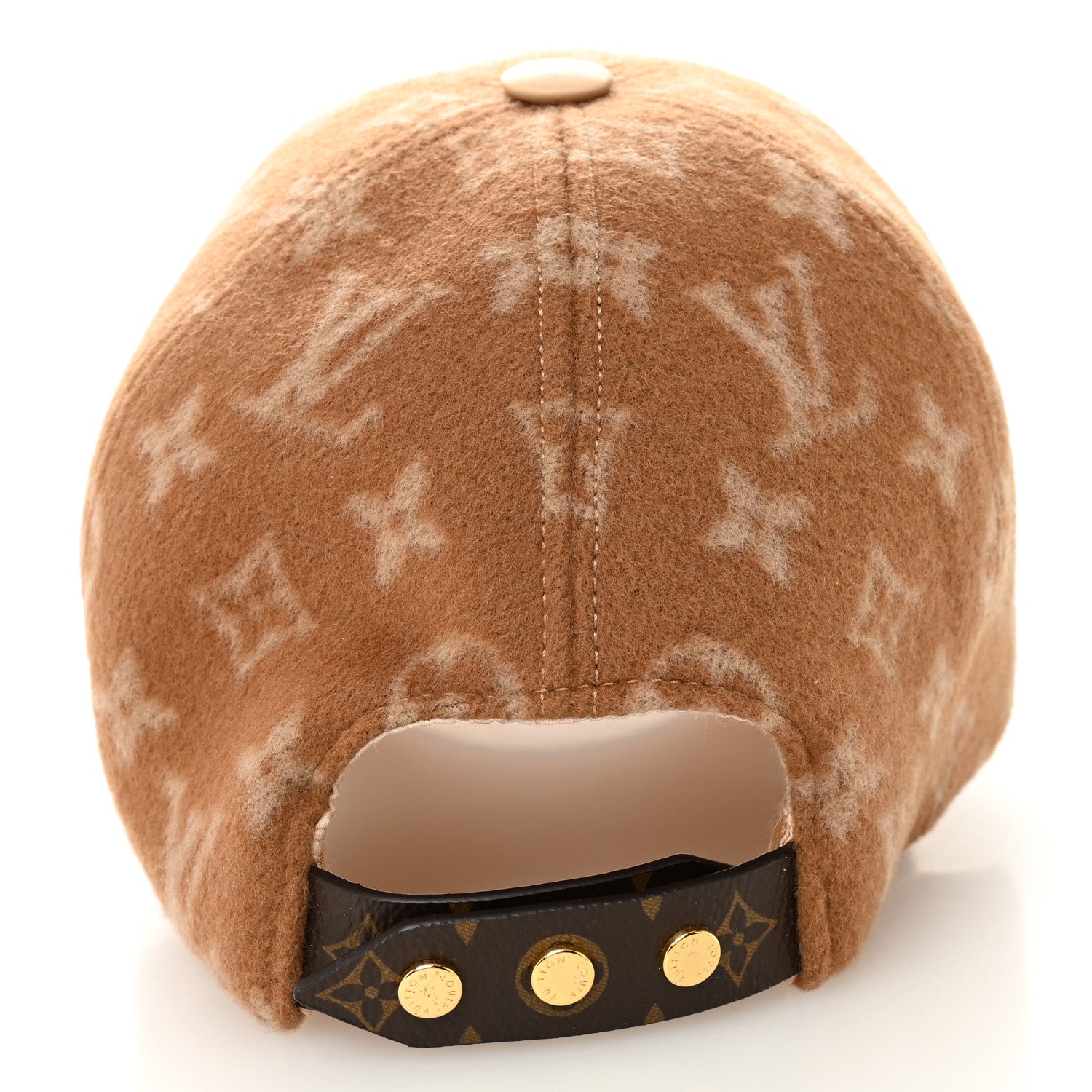 Louis Vuitton Wool Monogram Carry On Cap M Beige 6 of 8