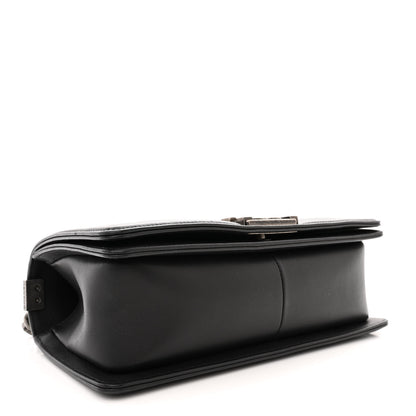 Chanel Lambskin Chevron Quilted Medium Boy Flap Black 4 of 11