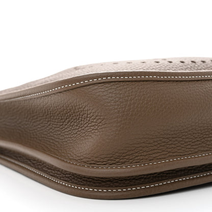 Hermes Taurillon Clemence Evelyne III PM Etoupe 9 of 11