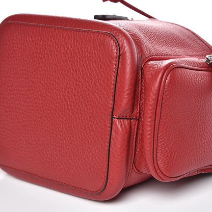 Fendi Cuoio Romano Selleria F is Fendi Grande Mon Tresor Pocket Bucket Bag Rosso 6 of 10