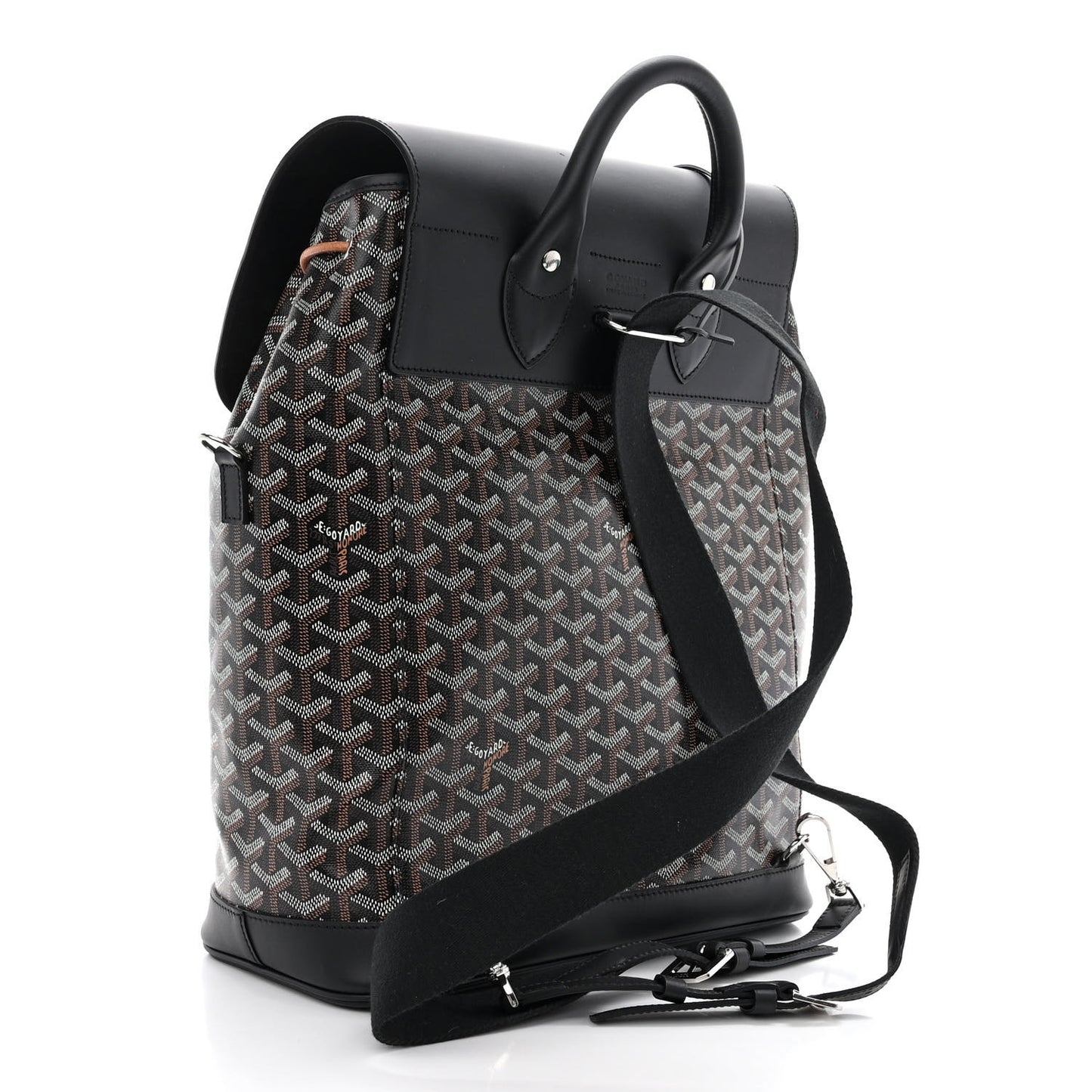 Goyardine Calfskin Alpin MM Backpack Black